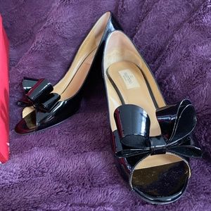 Valentino Garavani Black Bow Heels EUC 40